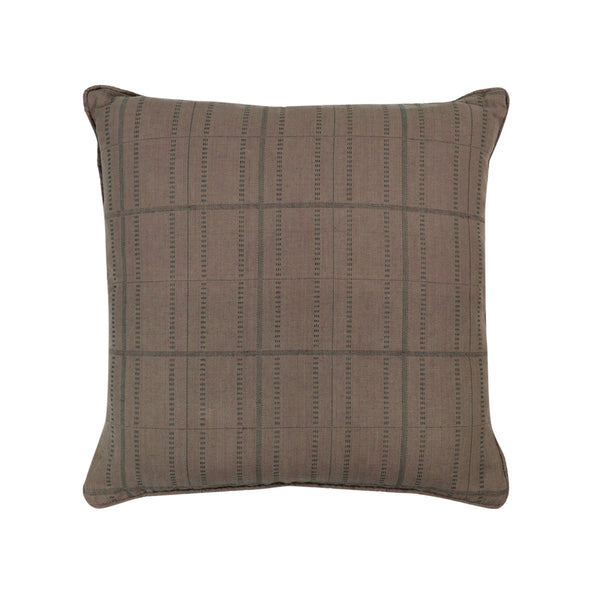 Kylian Check Cushion, Mushroom