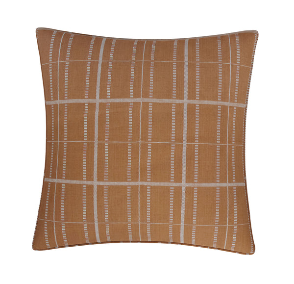 Kylian Check Cushion, Terracotta