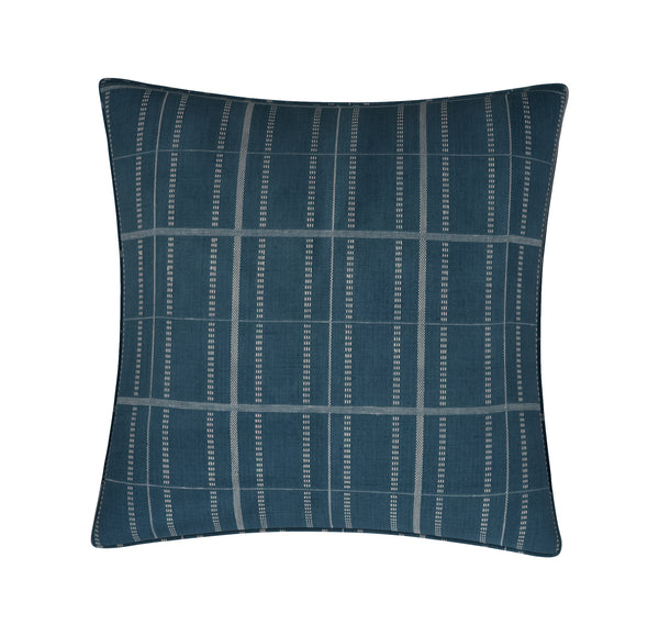 Kylian Check Cushion, Blueberry