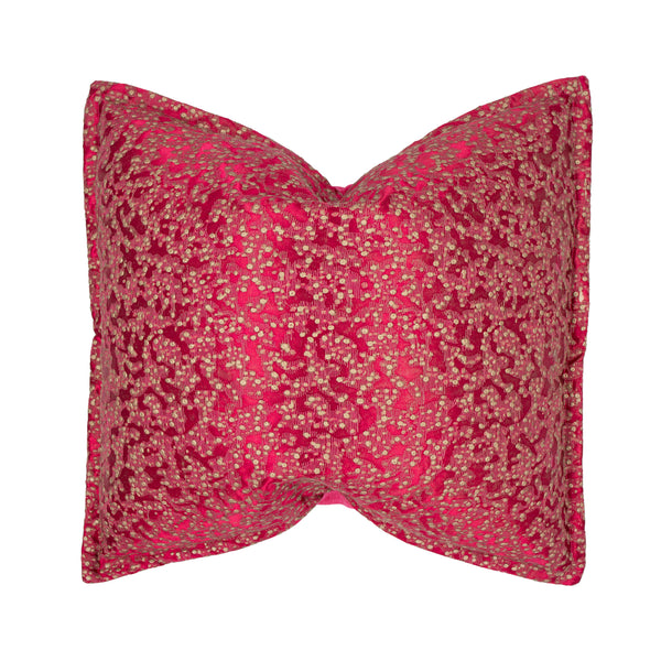 Aurum Patterned Cushion in Magenta