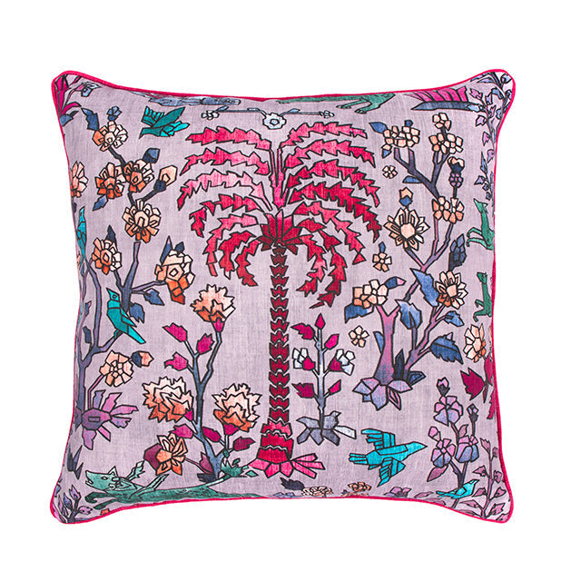 Mighty Jungle Cushion in Lilac Tones