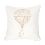 Pallone Cushion with Hot Air Balloon in Whipped Cream