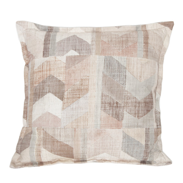 Sagitta Cushion with Nougat Colored Pattern